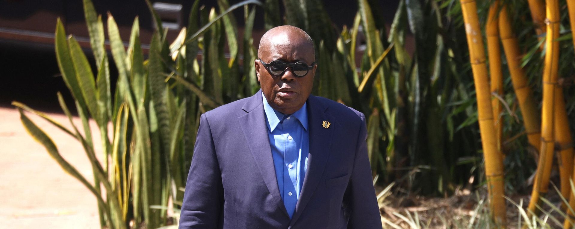 President of Ghana Nana Akufo-Addo arrives for day six of the Commonwealth Heads of Government Meeting (CHOGM) at the Intare Conference centre in Kigali on June 25, 2022. President of Ghana Nana Akufo-Addo arrives for day six of the Commonwealth Heads of Government Meeting (CHOGM) at the Intare Conference centre in Kigali on June 25, 2022. - Sputnik International, 1920, 14.12.2022