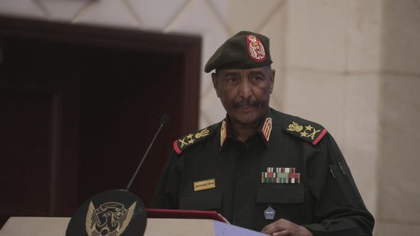 Sudan's Army chief Gen. Abdel-Fattah Burhan speaks following the signature of an initial deal aimed at ending a deep crisis caused by last year's military coup in Khartoum, Sudan, Monday, Dec. 5, 2022 - Sputnik International
