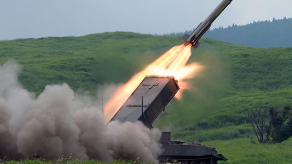 Japanese Ground Self-Defense Force type-92 anti-mine rocket launcher  - Sputnik International
