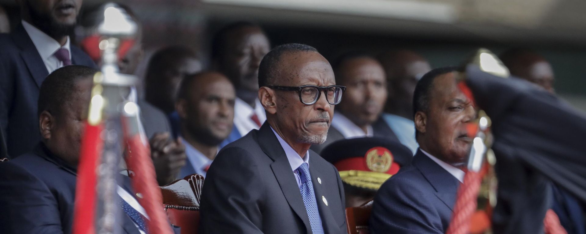 Rwanda's President Paul Kagame attends the swearing-in ceremony for Kenya's new president William Ruto, at Kasarani stadium in Nairobi, Kenya Tuesday, Sept. 13, 2022. Rwanda's President Paul Kagame attends the swearing-in ceremony for Kenya's new president William Ruto, at Kasarani stadium in Nairobi, Kenya Tuesday, Sept. 13, 2022. - Sputnik International, 1920, 20.12.2022