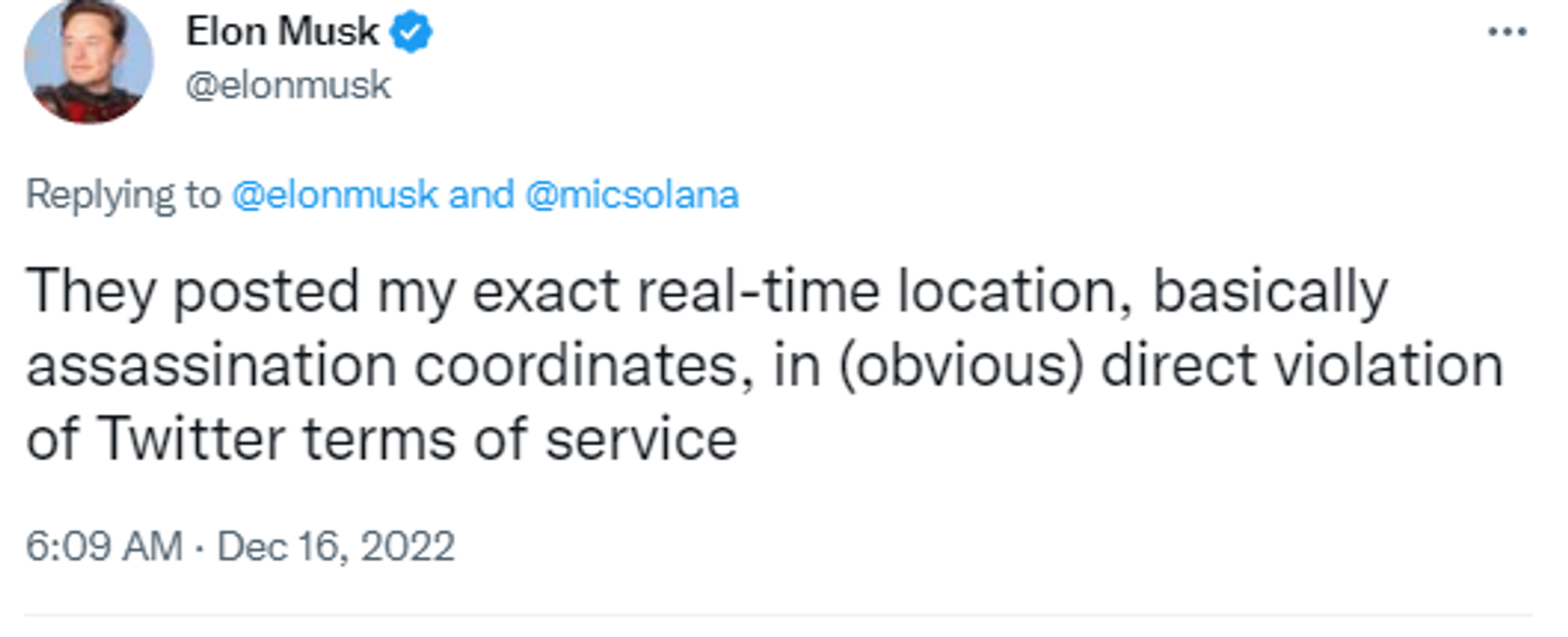 Twitter screenshot of Elon Musk account. - Sputnik International, 1920, 21.12.2022