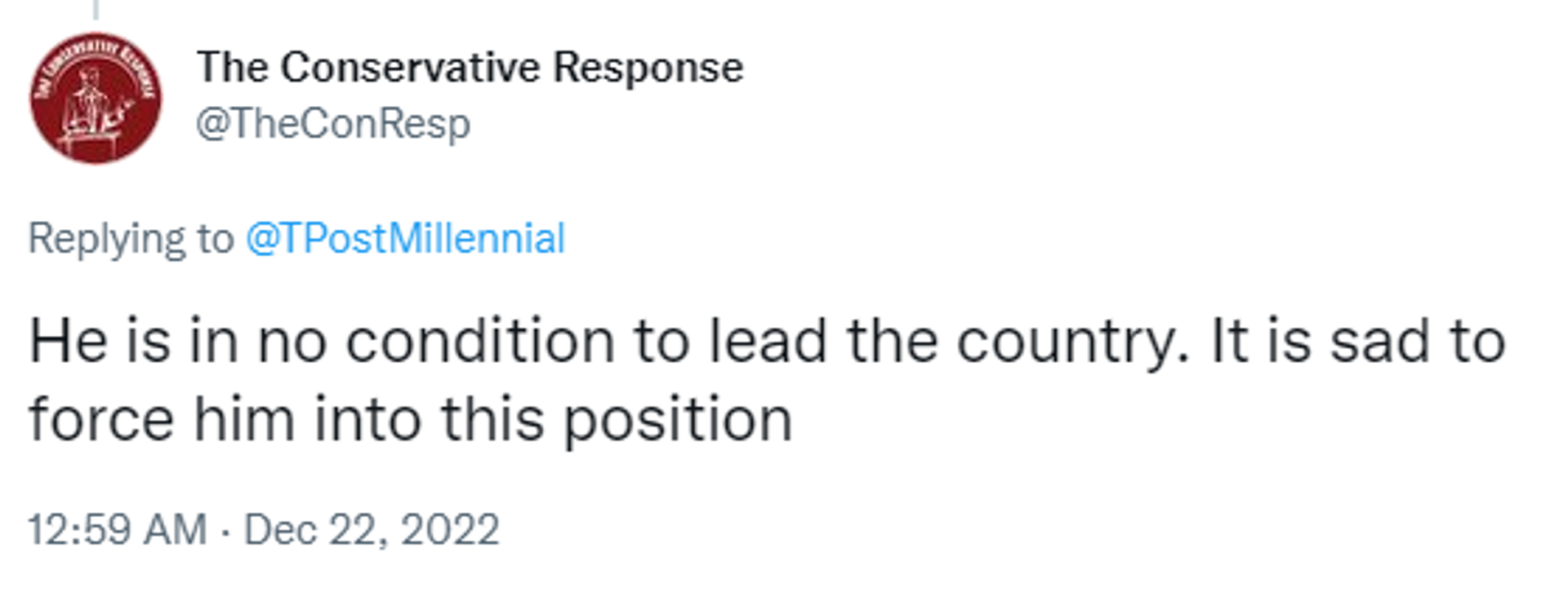 Twitter screenshot. - Sputnik International, 1920, 22.12.2022