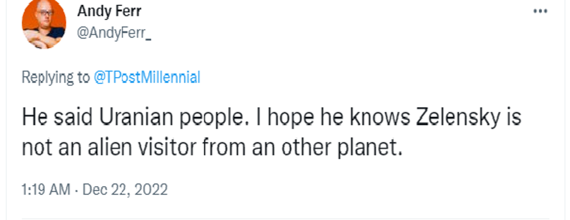 Twitter screenshot. - Sputnik International, 1920, 22.12.2022