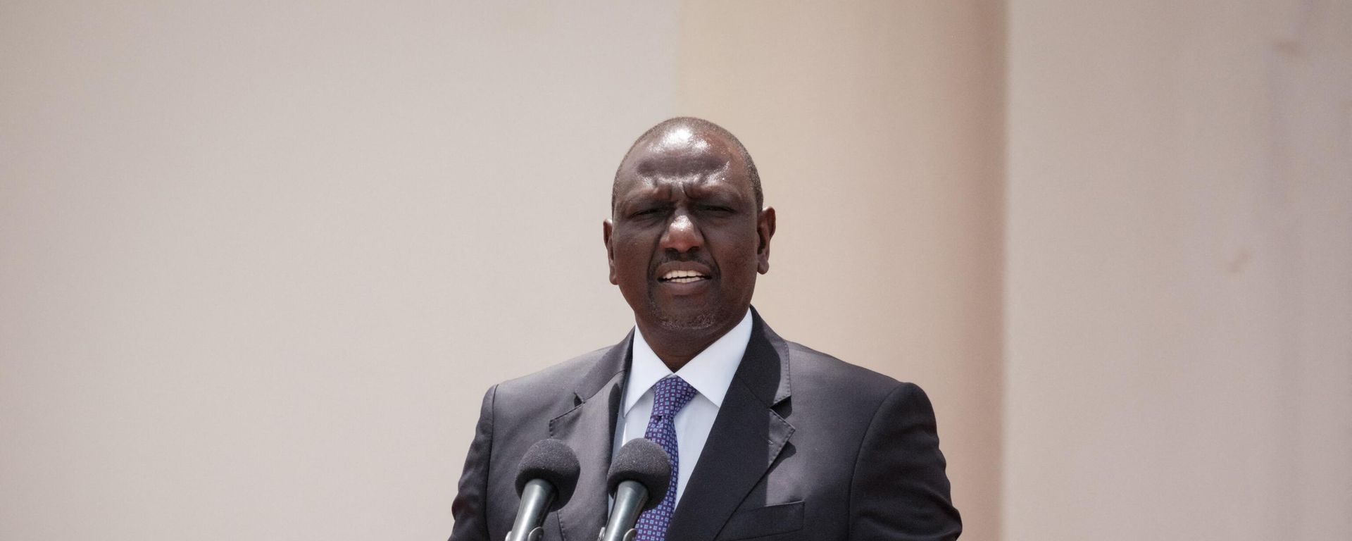 Kenya's President William Ruto speaks during a press conference with Spain's Prime Minister Pedro Sanchez after their meeting at the State House in Nairobi on October 26, 2022. Kenya's President William Ruto speaks during a press conference with Spain's Prime Minister Pedro Sanchez after their meeting at the State House in Nairobi on October 26, 2022. - Sputnik International, 1920, 23.12.2022