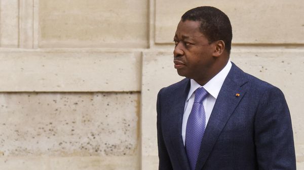 Republic of Togo's President Faure Essozimna Gnassingbe Eyadema arrives for a working lunch with his French counterpart at the Elysee Presidential Palace in Paris on April 9, 2021. - Sputnik International