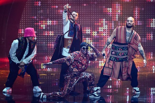 Украинская группа Kalush Orchestra в финале песенного конкурса Евровидение-2022 в Турине - Sputnik International