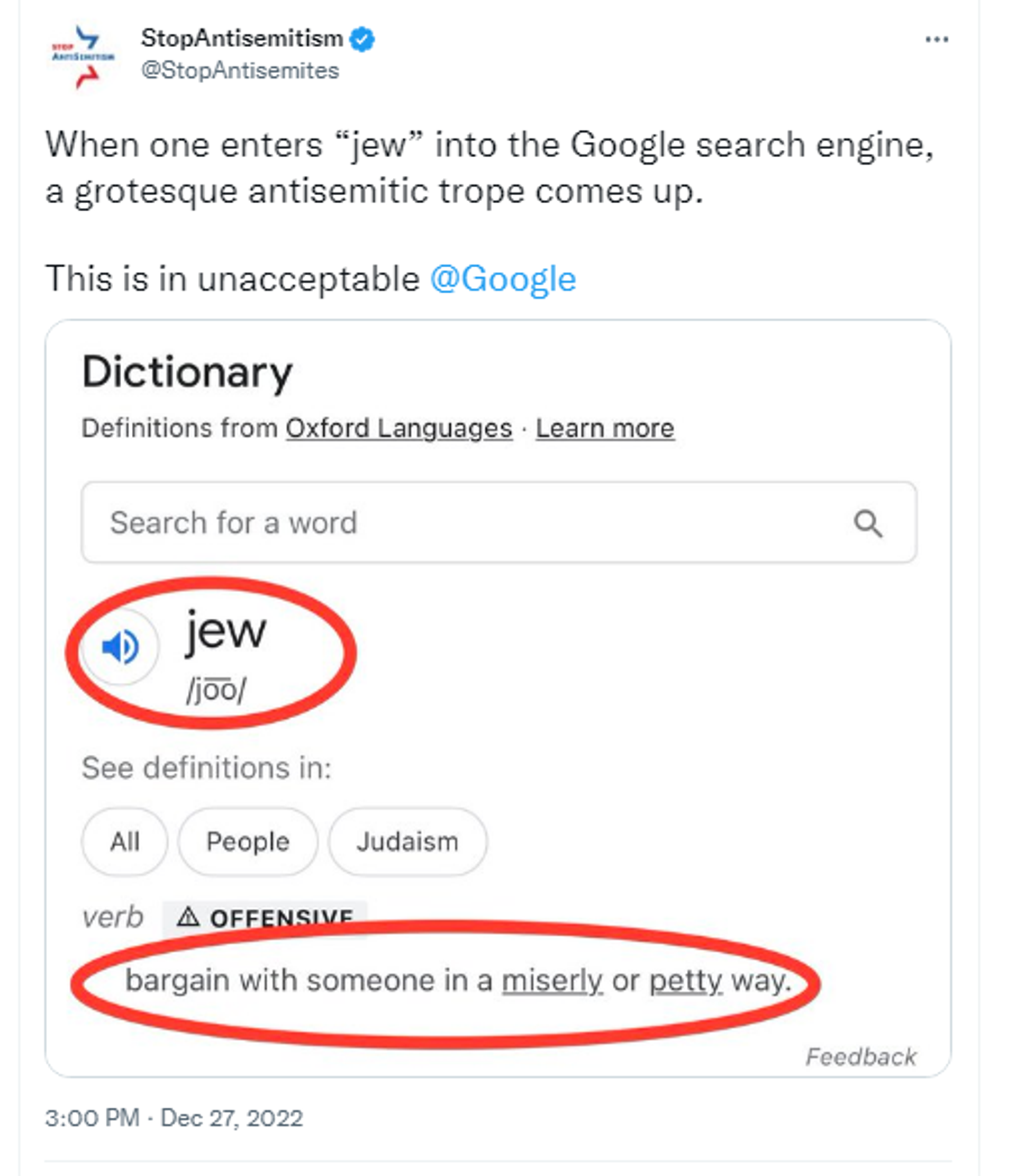 Twitter screenshot of Google search result. - Sputnik International, 1920, 28.12.2022