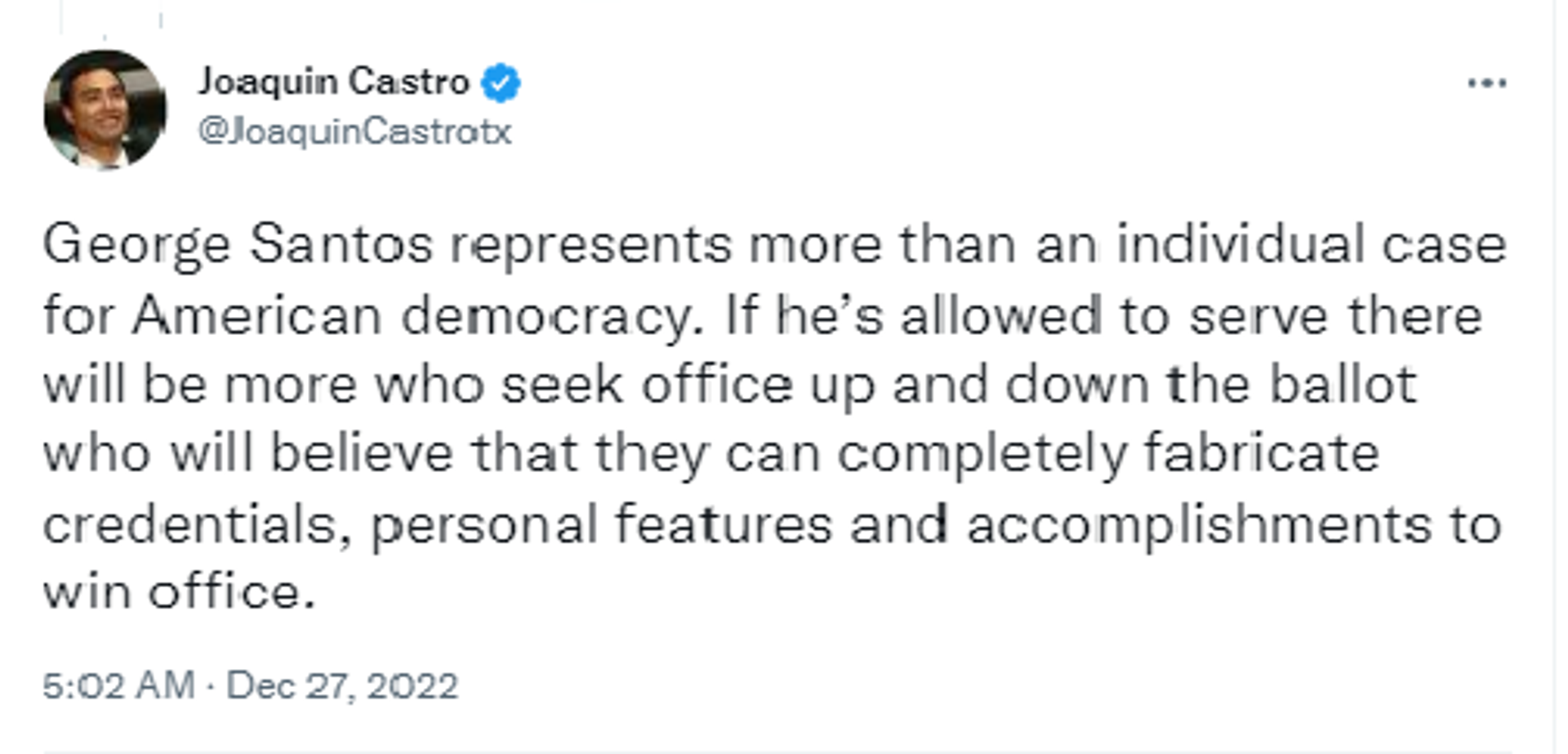 Screenshot of Twitter account of Rep. Joaquin Castro (D-Texas). - Sputnik International, 1920, 28.12.2022