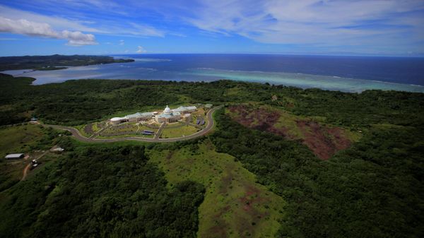 This June 20, 2009, file photo shows the Palau Capital building,in Meleke - Sputnik International