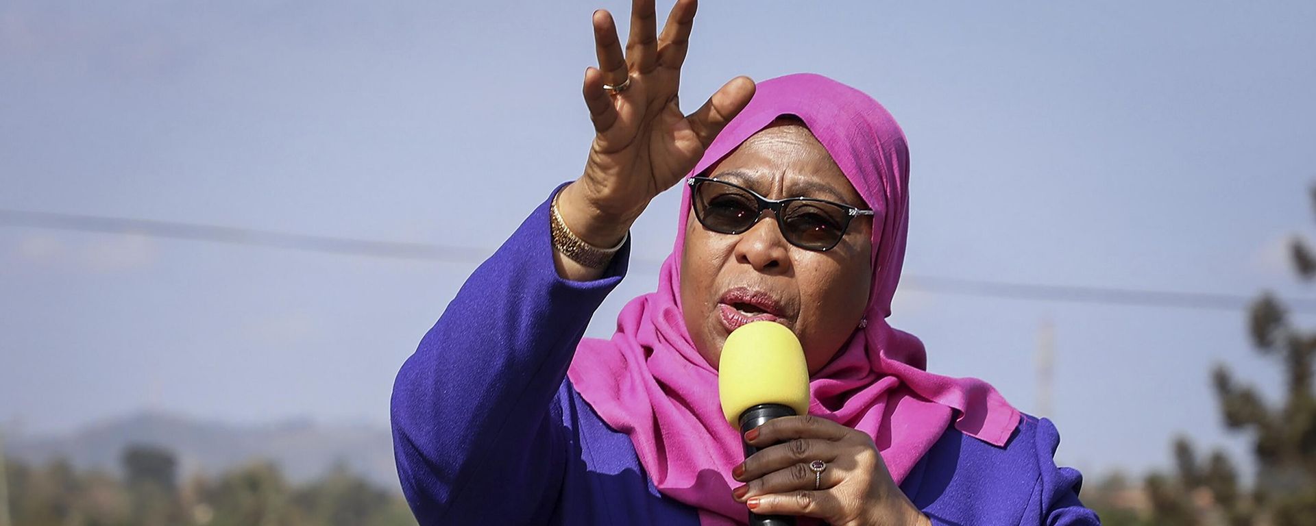 On this Tuesday, March 16, 2021, file photo, Tanzania's President Samia Suluhu Hassan speaks during a tour of the Tanga region of Tanzania. - Sputnik International, 1920, 04.01.2023