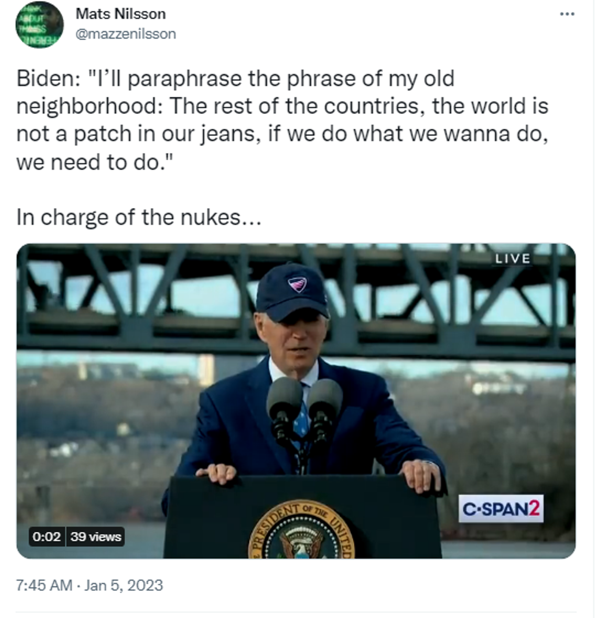 Twitter screenshot. - Sputnik International, 1920, 05.01.2023