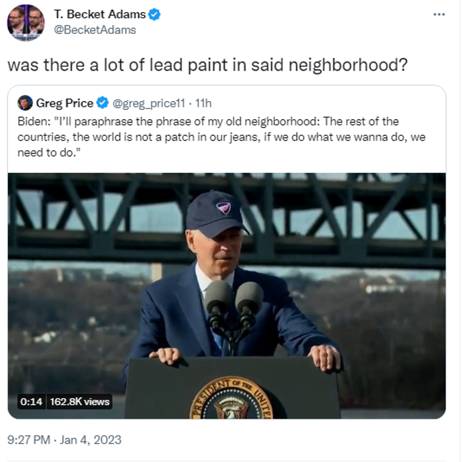 Twitter screenshot. - Sputnik International, 1920, 05.01.2023
