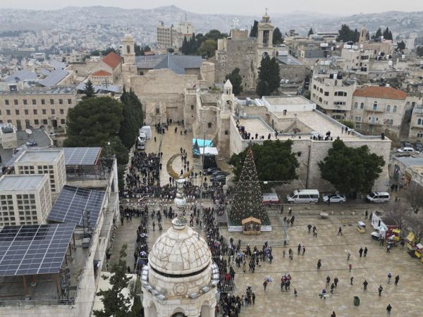 A general view shows the Nativity Church in the biblical city of Bethlehem during epiphany and eastern Christian churches' Christmas celebrations, on January 6. (Photo by HAZEM BADER / AFP) - Sputnik International