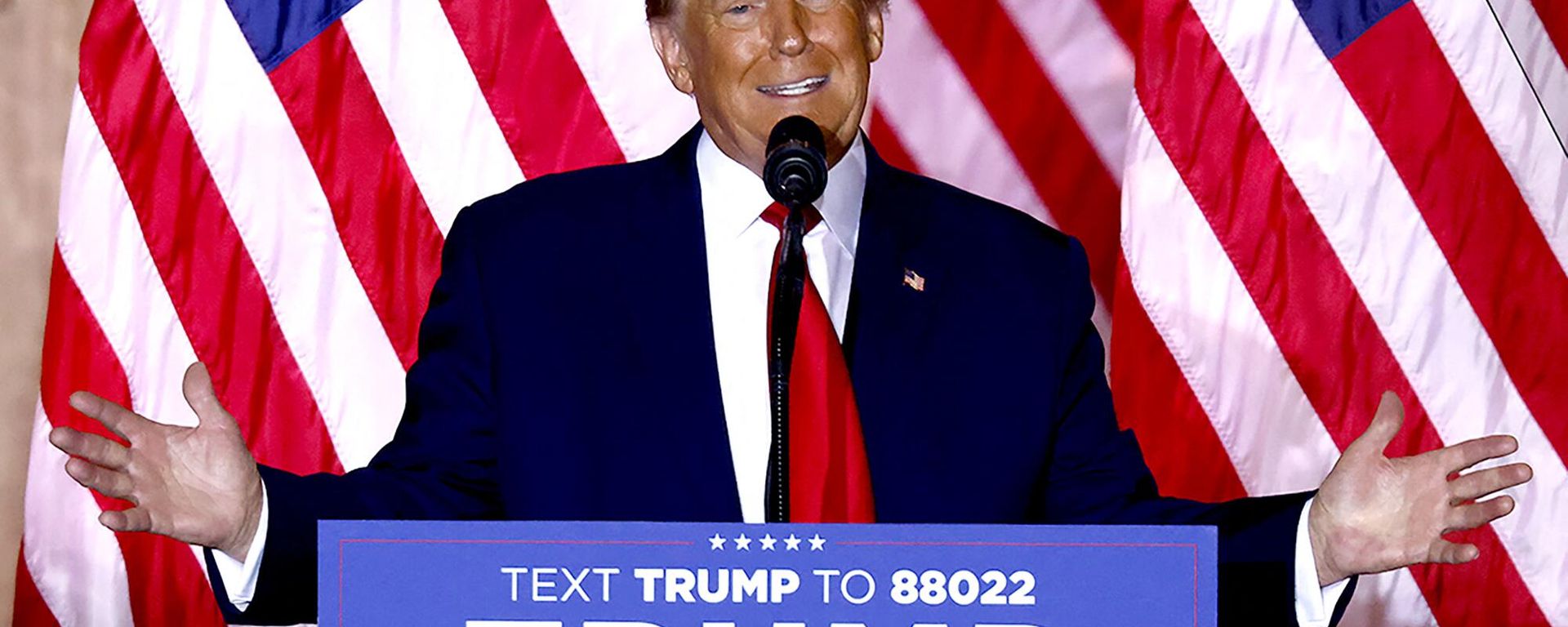 Former US President Donald Trump speaks at the Mar-a-Lago Club in Palm Beach, Florida, on November 15, 2022 Former US President Donald Trump speaks at the Mar-a-Lago Club in Palm Beach, Florida, on November 15, 2022 - Sputnik International, 1920, 10.01.2023