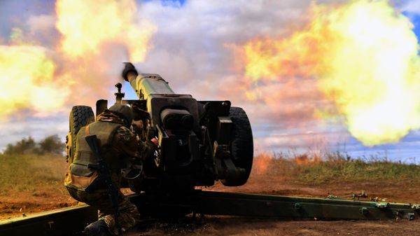 artillery crew of PMC Wagner near Artemovsk in the DPR - Sputnik International