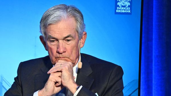 Jerome Powell, Chair of the Board of Governors of the Federal Reserve, attends a Central Bank Symposium at the Grand Hotel in Stockholm, Sweden on January 10, 2023 - Sputnik International