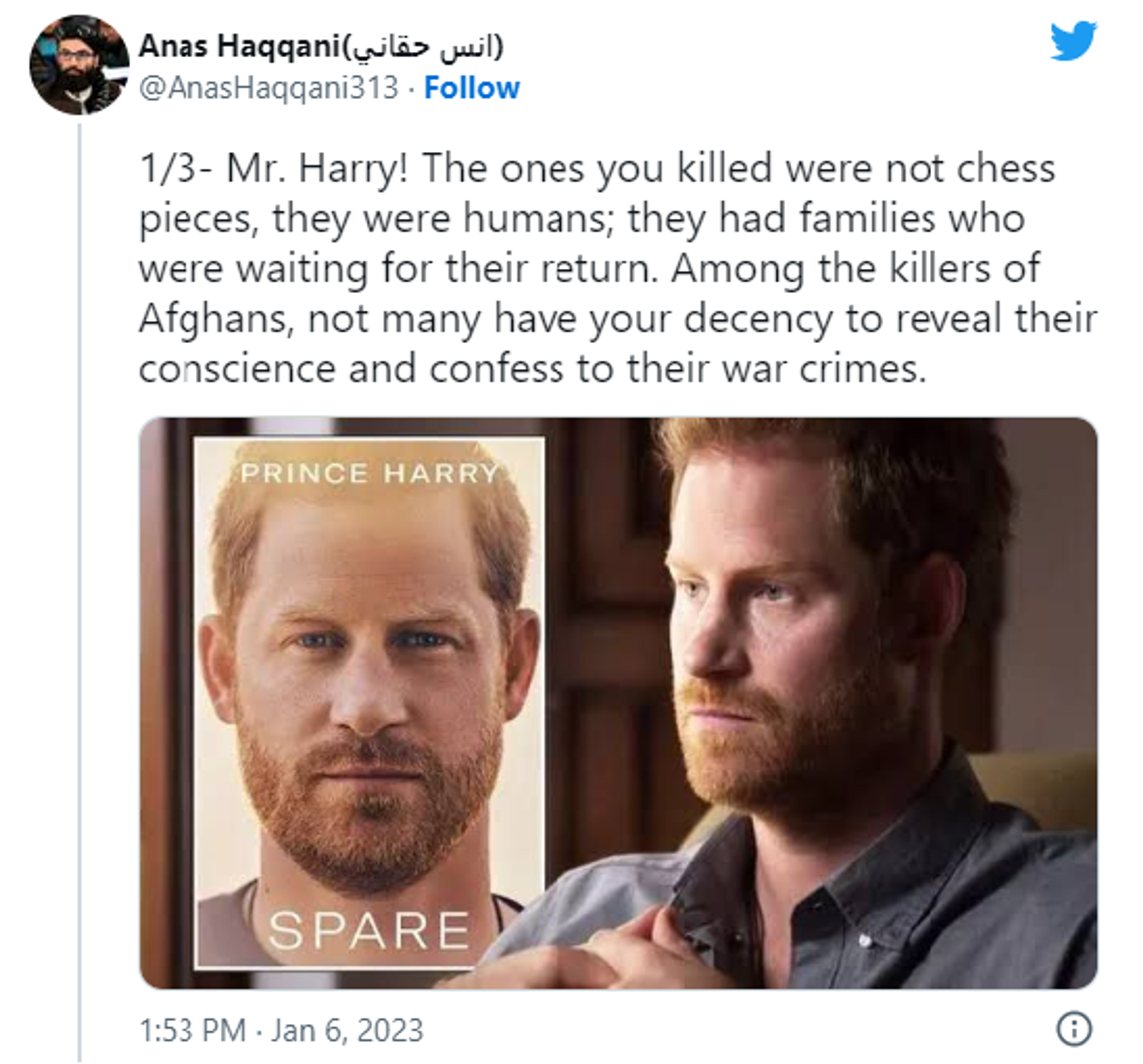 Twitter screenshot - Sputnik International, 1920, 11.01.2023