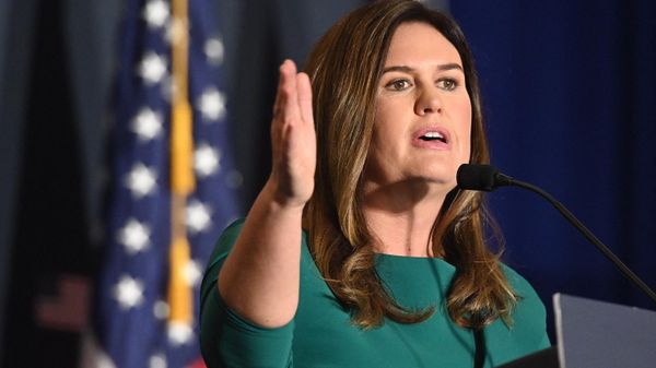 Former White House Press Secretary Sarah Huckabee Sanders speaks at the America First Policy Institute Agenda Summit in Washington, DC, on July 26, 2022.  - Sputnik International