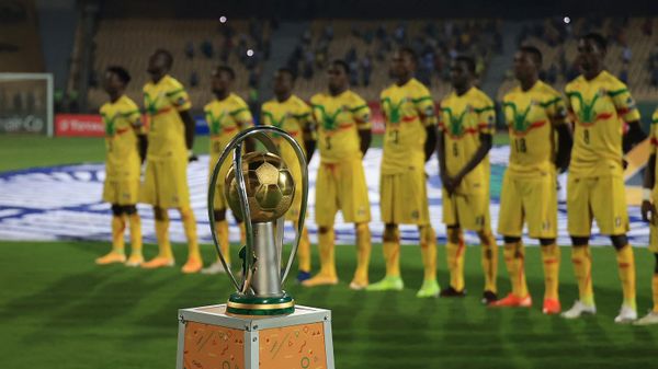 The African Nations Championship (CHAN) trophy is seen ahead of the final football match between Morocco and Mali at Stade Ahmadou Ahidjo in Yaounde, Cameroon, on February 7, 2021. - Sputnik International