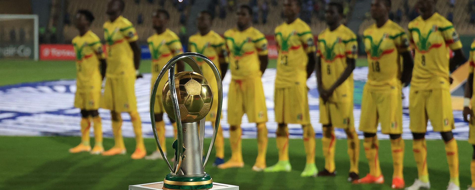 The African Nations Championship (CHAN) trophy is seen ahead of the final football match between Morocco and Mali at Stade Ahmadou Ahidjo in Yaounde, Cameroon, on February 7, 2021. The African Nations Championship (CHAN) trophy is seen ahead of the final football match between Morocco and Mali at Stade Ahmadou Ahidjo in Yaounde, Cameroon, on February 7, 2021. - Sputnik International, 1920, 12.01.2023