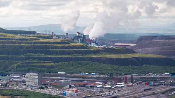 Iron mine of Swedish state-owned mining company LKAB at Sweden's northernmost town of Kiruna, situated in Norrbotten County, Sweden.  - Sputnik International