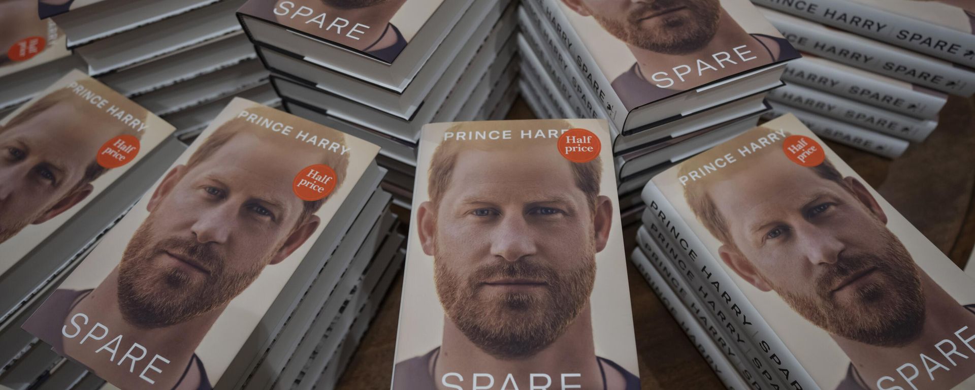 FILE - Copies of the new book by Prince Harry called Spare are displayed at a book store in London, Jan. 10, 2023. Prince Harry’s explosive memoir, with its damning allegations of a toxic relationship between the monarchy and the press, is likely to accelerate the pace of change already under way within the House of Windsor following the death of Queen Elizabeth II. FILE - Copies of the new book by Prince Harry called Spare are displayed at a book store in London, Jan. 10, 2023. Prince Harry’s explosive memoir, with its damning allegations of a toxic relationship between the monarchy and the press, is likely to accelerate the pace of change already under way within the House of Windsor following the death of Queen Elizabeth II. - Sputnik International, 1920, 12.01.2023