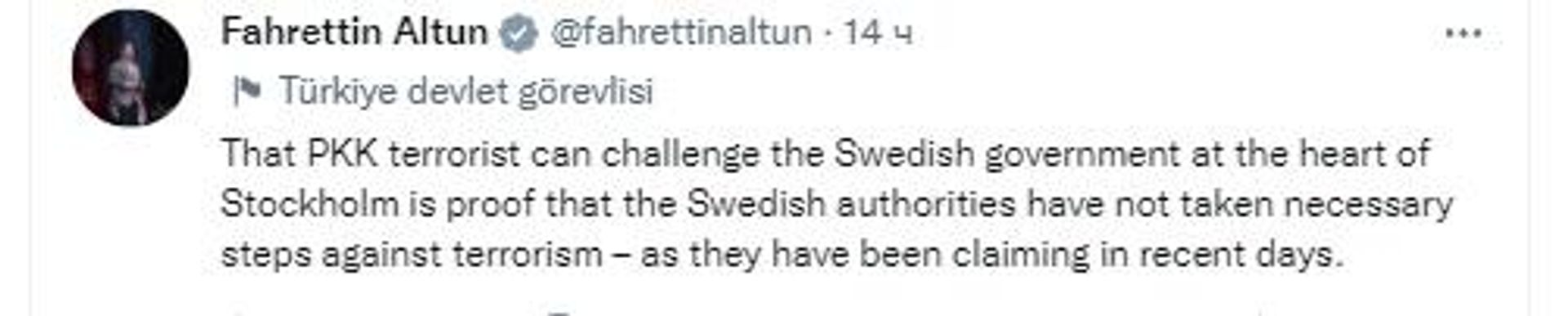 Screenshots of tweets commenting on the hanged doll of President Erdogan in Stockholm Screenshots of tweets commenting on the hanged doll of President Erdogan in Stockholm - Sputnik International, 1920, 13.01.2023