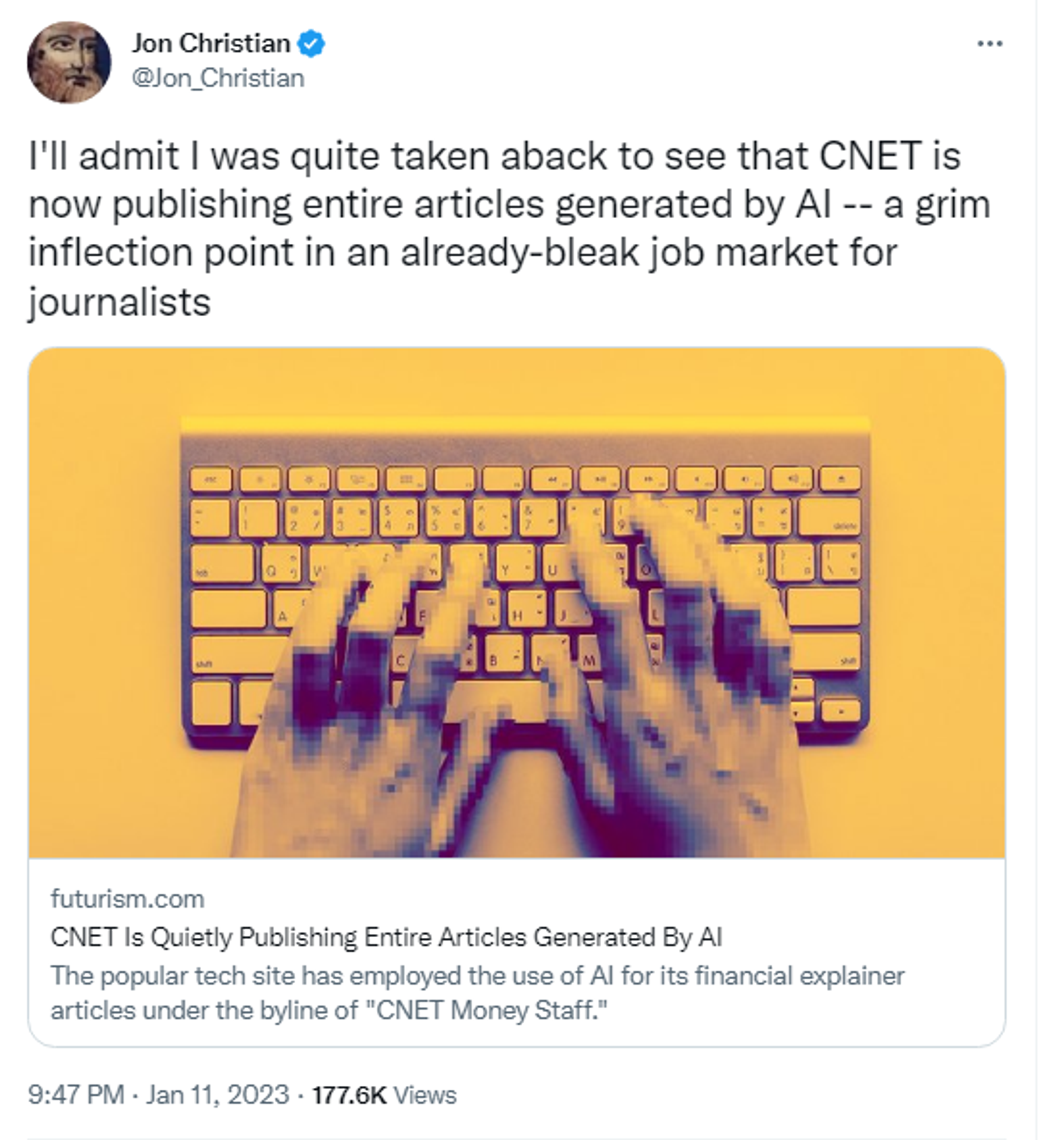 Twitter screenshot. - Sputnik International, 1920, 14.01.2023