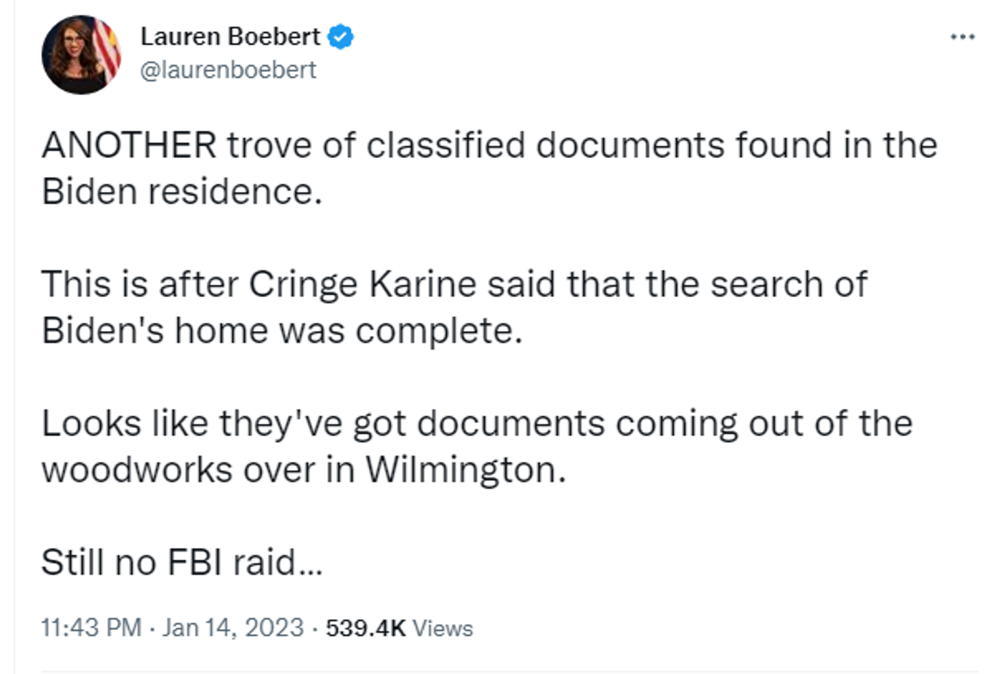 Screenshot of Twitter account of Reps. Lauren Boebert (R-Colo.) - Sputnik International, 1920, 15.01.2023