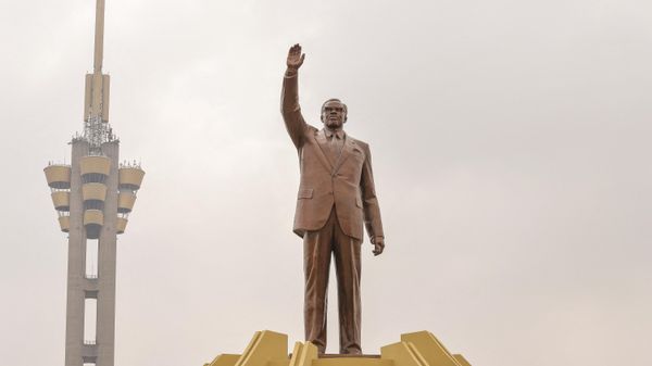 A view of the slain Congolese independence hero Patrice Lumumba's mausoleum at the Limete Tower in Kinshasa on June 30, 2022. - Sputnik International