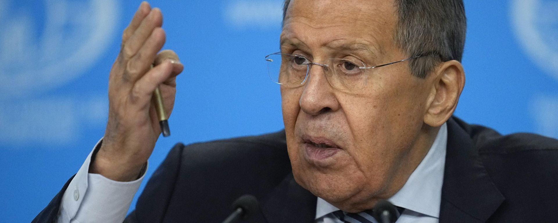 Russian Foreign Minister Sergey Lavrov speaks at his annual news conference in Moscow, Russia, Wednesday, Jan. 18, 2023. Russian Foreign Minister Sergey Lavrov speaks at his annual news conference in Moscow, Russia, Wednesday, Jan. 18, 2023. - Sputnik International, 1920, 18.01.2023