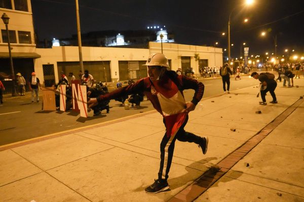 Anti-government protesters clash with police in Lima, Peru, Thursday, January 19, 2023.  - Sputnik International