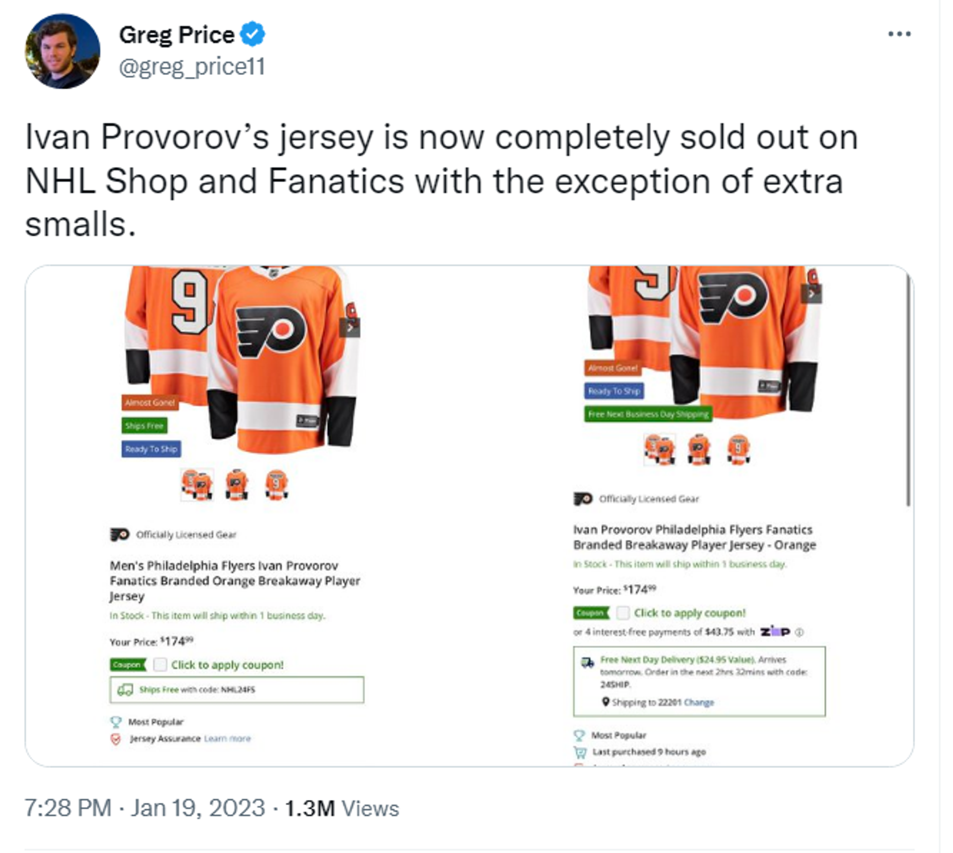 Twitter screenshot. - Sputnik International, 1920, 20.01.2023