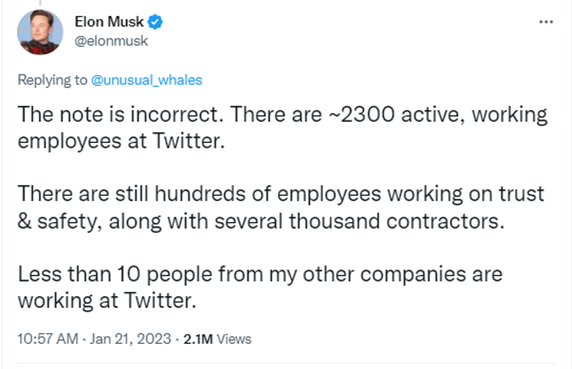 Screenshot of Elon Musk's Twitter account. - Sputnik International, 1920, 22.01.2023