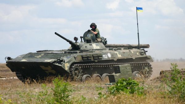 A Ukrainian BMP-1 infantry fighting vehicle seen during the Sea Breeze 2019 military exercise in Odessa - Sputnik International