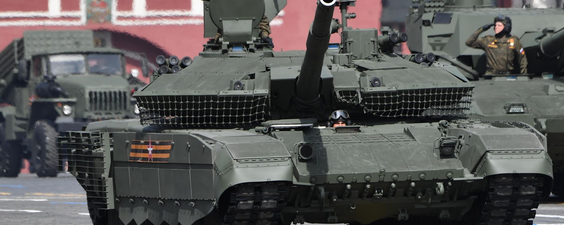 T-90M Proryv tank at a repetition of the 77th Victory Day Parade in Moscow, May 2022. T-90M Proryv tank at a repetition of the 77th Victory Day Parade in Moscow, May 2022. - Sputnik International, 1920, 28.01.2023