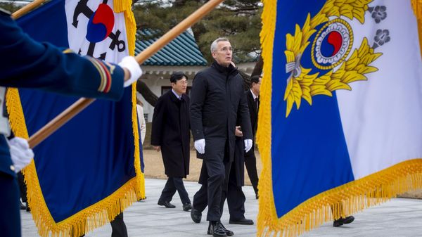 Visit of Jens Stoltenberg, Secretary General of NATO to the Republic of Korea.
Wreath laying ceremony at Seoul National Cemetery. - Sputnik International