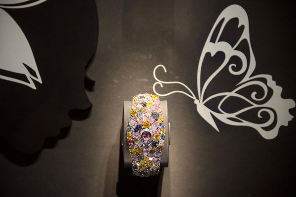 The profession of a jeweler requires great patience, because the master carries out his work with delicate and expensive materials.Above: The $55Mln 'Hallucination' watch set with a multitude of rare colored diamonds is displayed at the booth of British jeweler Graff at the watch industry's biggest annual tradeshow BaselWorld on 28 March 2014 in Basel, Switzerland. The profession of a jeweler requires great patience, because the master carries out his work with delicate and expensive materials.Above: The $55Mln 'Hallucination' watch set with a multitude of rare colored diamonds is displayed at the booth of British jeweler Graff at the watch industry's biggest annual tradeshow BaselWorld on 28 March 2014 in Basel, Switzerland. - Sputnik International