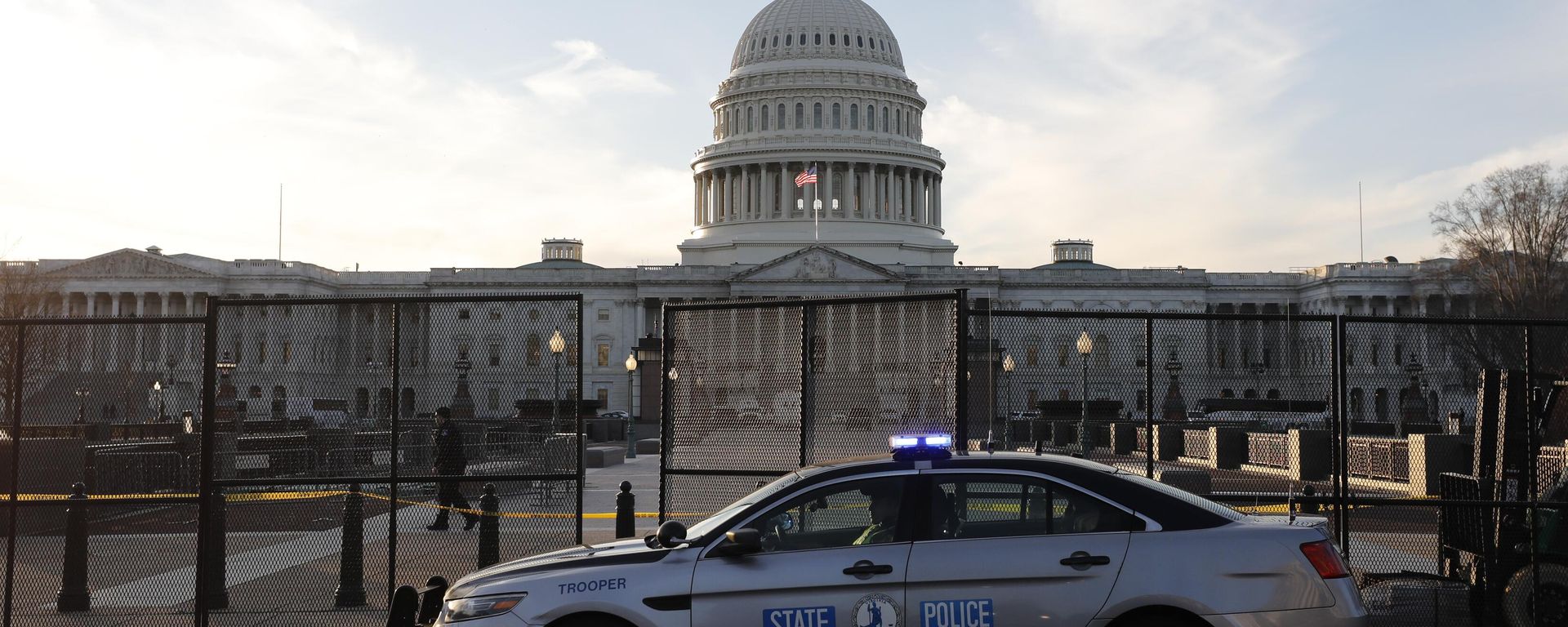 Police car is seen after a rally in Washington, the United States. - Sputnik International, 1920, 28.03.2023