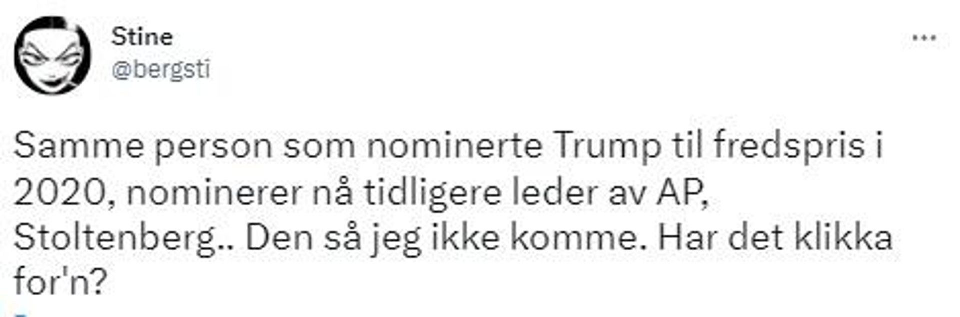 Screetgrab of tweets commenting on Jens Stoltenberg nomination for Nobel Peace Prize - Sputnik International, 1920, 02.02.2023