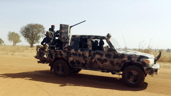 Nigerian soldiers drive past a state science secondary school in Kankara , Nigeria, Wednesday, Dec. 16, 2020 Nigerian soldiers drive past a state science secondary school in Kankara , Nigeria, Wednesday, Dec. 16, 2020 - Sputnik International