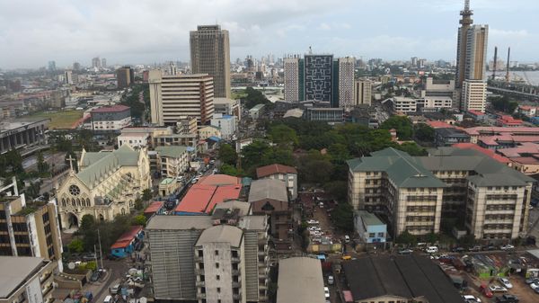 An aerial view of Lagos, Nigeria's commercial capital on October 7, 2022 - Sputnik International