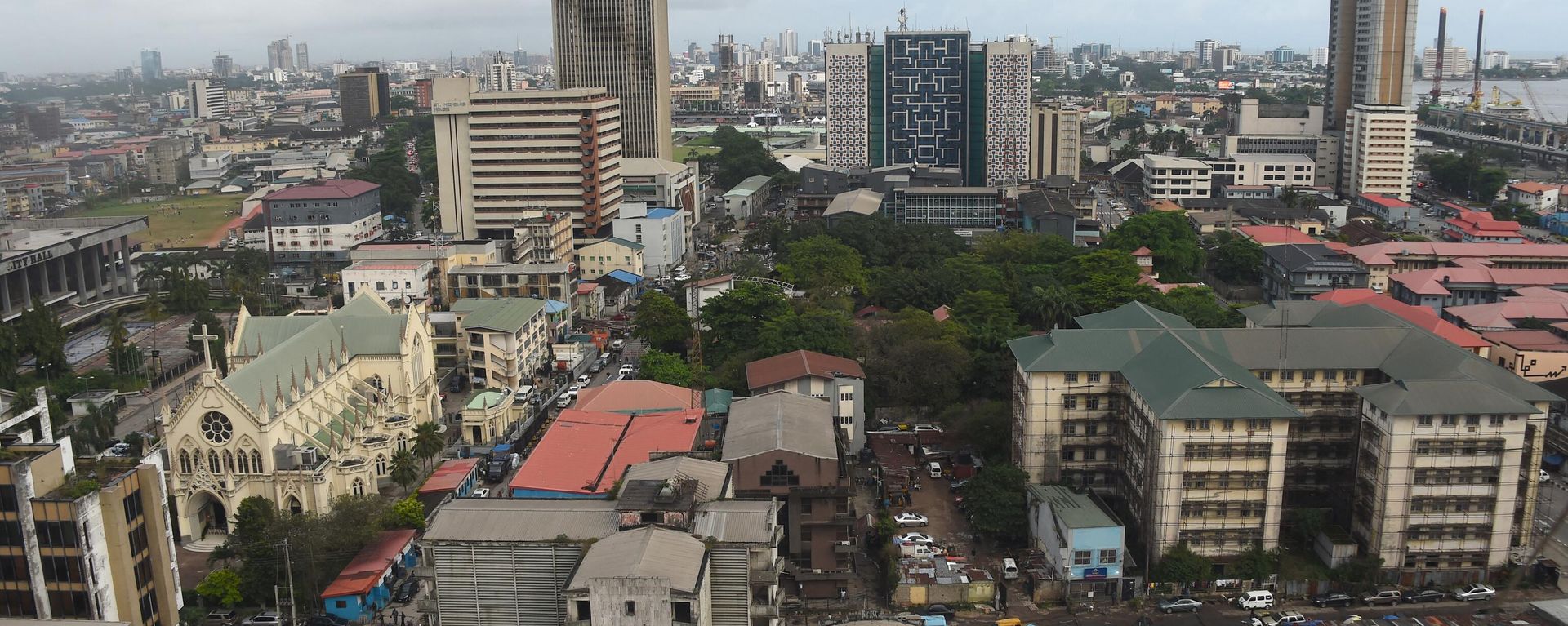 An aerial view of Lagos, Nigeria's commercial capital on October 7, 2022 An aerial view of Lagos, Nigeria's commercial capital on October 7, 2022 - Sputnik International, 1920, 08.02.2023