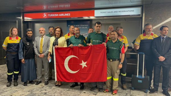 South African relief teams took off from OR Tambo Airport on a mission to bring aid to the people of Turkey and Syria. - Sputnik International