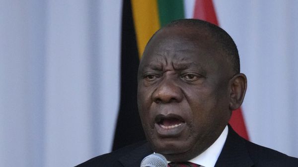 South Africa's President Cyril Ramaphosa speaks before handing over a certificate of recognition to King Misuzulu ka Zwelithini at the Moses Mabhida Stadium in Durban, South Africa, Saturday, Oct. 29, 2022 - Sputnik International