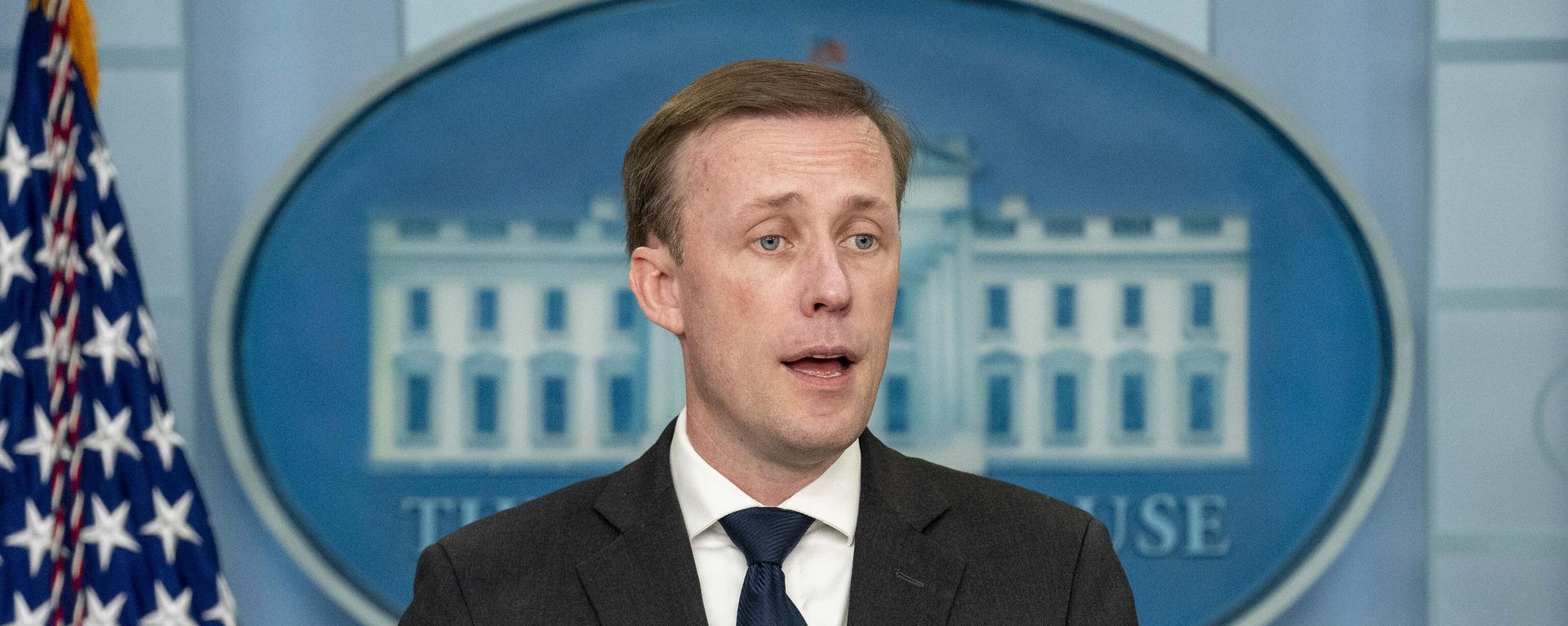 White House national security adviser Jake Sullivan speaks at a press briefing at the White House in Washington - Sputnik International, 1920, 21.03.2024