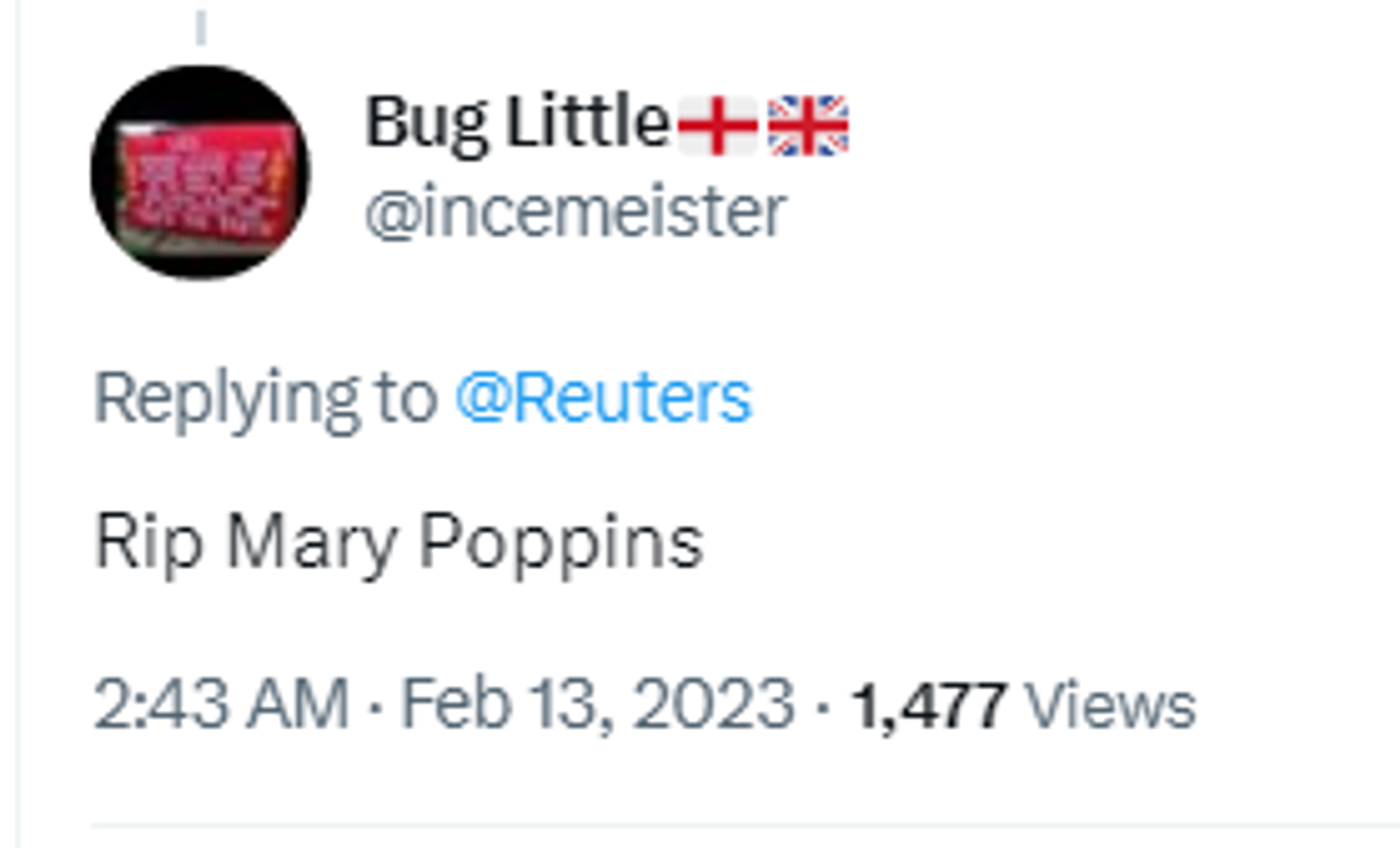 Twitter screenshot. - Sputnik International, 1920, 13.02.2023
