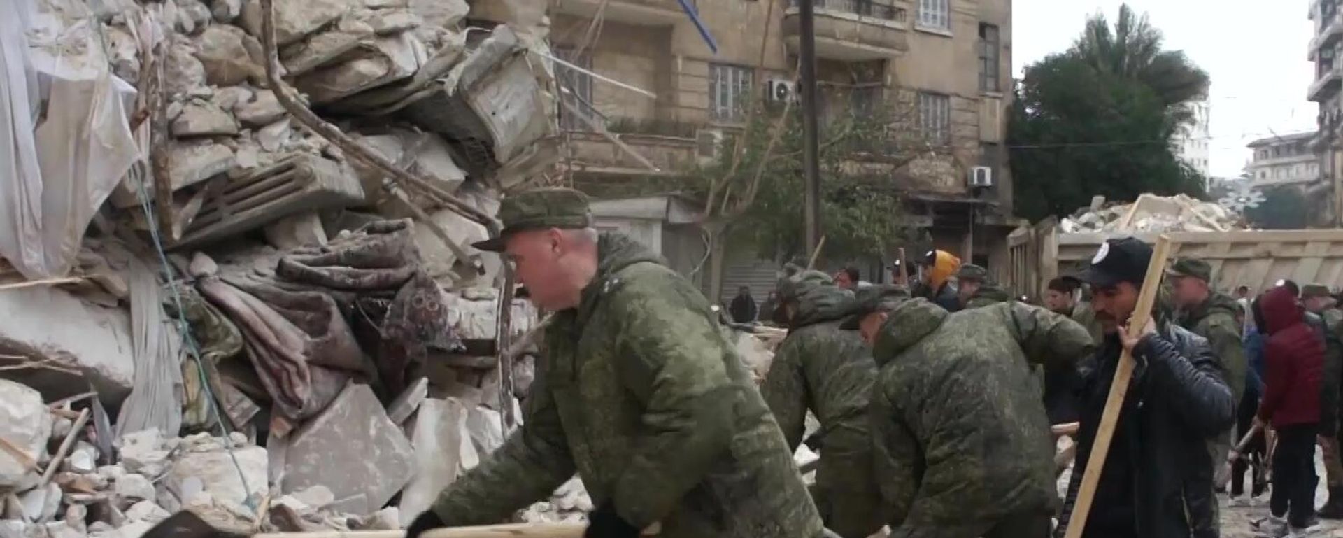 Russian military help eliminate consequences of the earthquake in Syria - Sputnik International, 1920, 13.02.2023