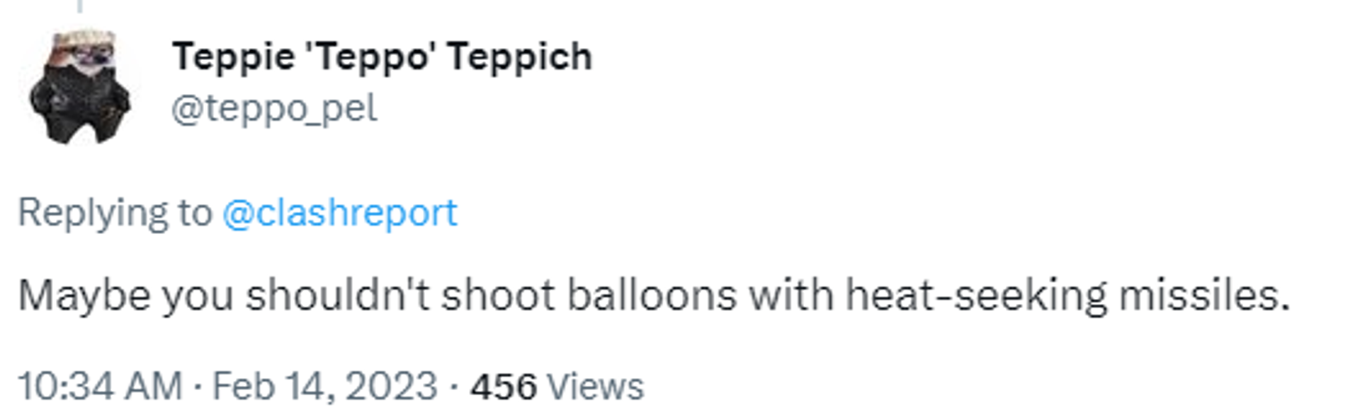 Twitter screenshot. - Sputnik International, 1920, 14.02.2023