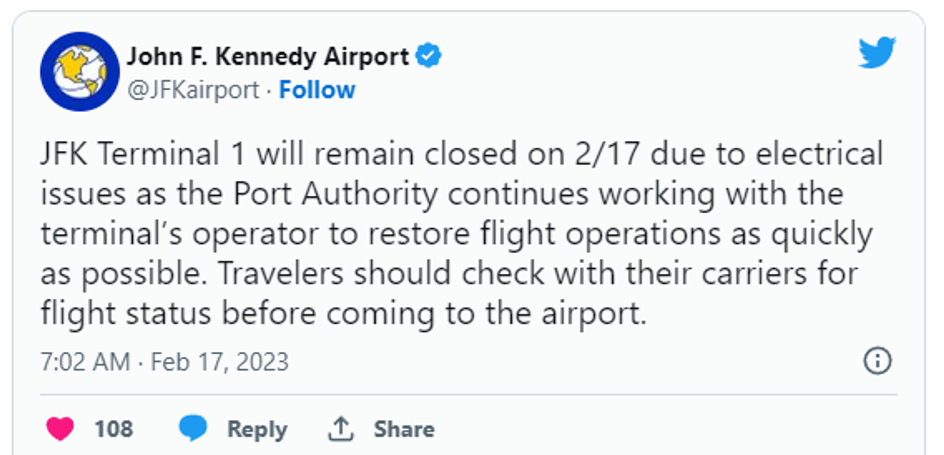 Temporal closure of Terminal 1 - Sputnik International, 1920, 18.02.2023